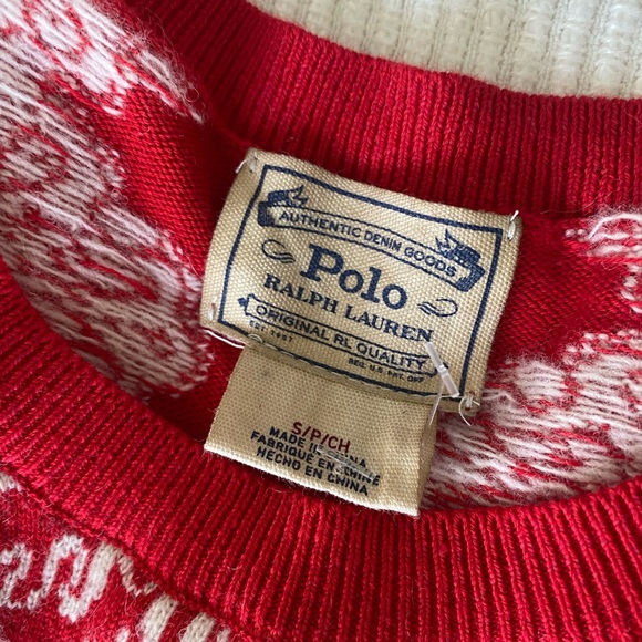 NWT Polo Ralph Lauren Bandanna Crewneck Sweater ❤️ - Picture 6 of 6